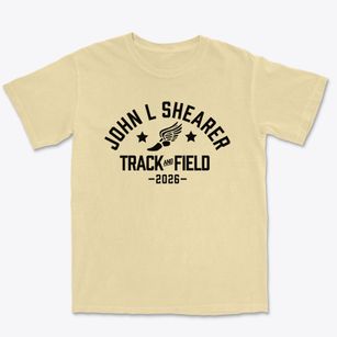 John L Shearer Elementary School Track and Field Premium Heavyweight T-shirt