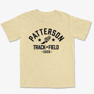 Patterson Elementary School Track and Field Premium Heavyweight T-shirt