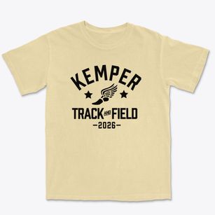 Kemper Elementary School Track and Field Premium Heavyweight T-shirt