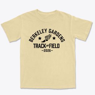Berkeley Gardens Elementary School Track and Field Premium Heavyweight T-shirt