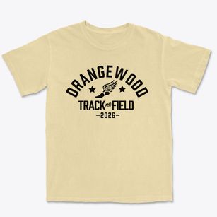 Orangewood Elementary School Track and Field Premium Heavyweight T-shirt