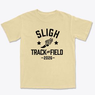Sligh Junior High School Track and Field Premium Heavyweight T-shirt