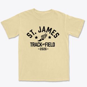 Saint James House Of Prayer Track and Field Premium Heavyweight T-shirt