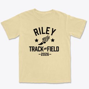 Riley Elementary School Track and Field Premium Heavyweight T-shirt