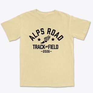Alps Road Elementary School Track and Field Premium Heavyweight T-shirt