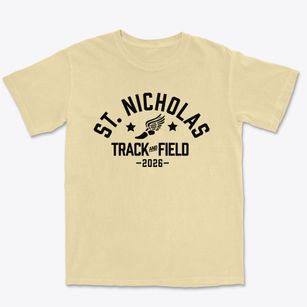 Saint Nicholas School Track and Field Premium Heavyweight T-shirt