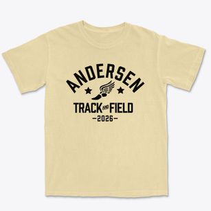 Andersen Academy Track and Field Premium Heavyweight T-shirt
