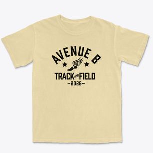 Avenue B Elementary School Track and Field Premium Heavyweight T-shirt