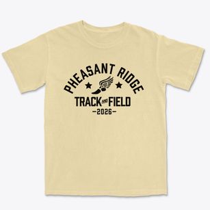 Pheasant Ridge Elementary School Track and Field Premium Heavyweight T-shirt