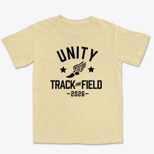 Unity Christian Academy Track and Field Premium Heavyweight T-shirt