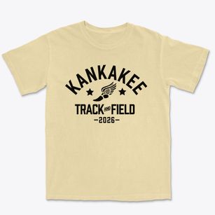 Kankakee Gospel Assembly Track and Field Premium Heavyweight T-shirt
