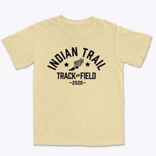 Indian Trail Elementary School Track and Field Premium Heavyweight T-shirt