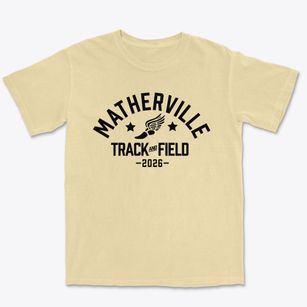 Matherville Intermediate School Track and Field Premium Heavyweight T-shirt