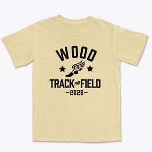 Wood Memorial Junior High School Track and Field Premium Heavyweight T-shirt