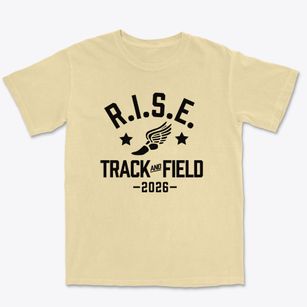 Rise Learning Center Track and Field Premium Heavyweight T-shirt