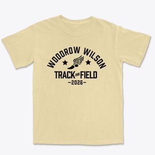 Woodrow Wilson Junior High School Track and Field Premium Heavyweight T-shirt