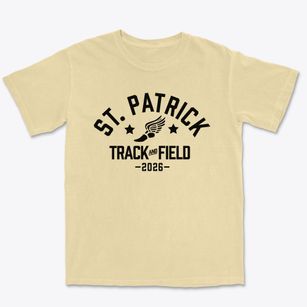 Saint Patrick School Track and Field Premium Heavyweight T-shirt