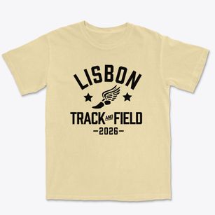 Lisbon Community School Track and Field Premium Heavyweight T-shirt