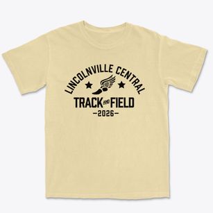 Lincolnville Central School Track and Field Premium Heavyweight T-shirt