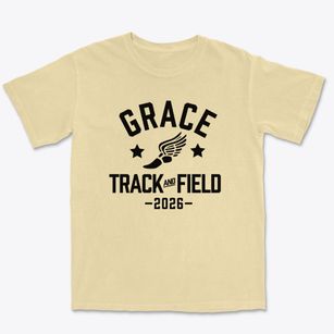 Grace Christian School Track and Field Premium Heavyweight T-shirt