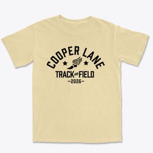 Cooper Lane Academy School Track and Field Premium Heavyweight T-shirt