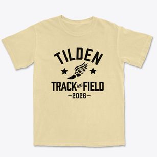 Tilden Middle School Track and Field Premium Heavyweight T-shirt