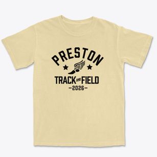 Preston Elementary School Track and Field Premium Heavyweight T-shirt