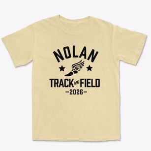 Nolan Middle School Track and Field Premium Heavyweight T-shirt