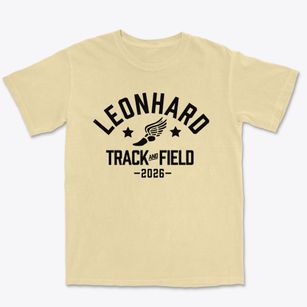 Leonhard Elementary School Track and Field Premium Heavyweight T-shirt
