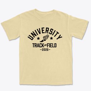 University High School Track and Field Premium Heavyweight T-shirt