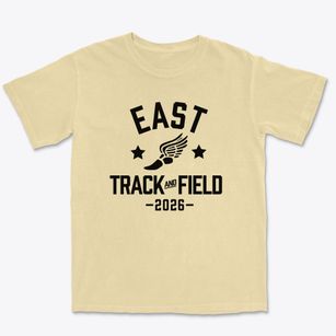 East Middle School Track and Field Premium Heavyweight T-shirt