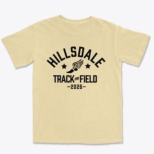 Hillsdale High School Track and Field Premium Heavyweight T-shirt