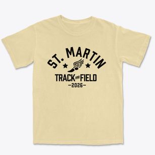 Saint Martin Elementary School Track and Field Premium Heavyweight T-shirt