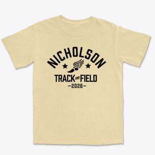 Nicholson Elementary School Track and Field Premium Heavyweight T-shirt