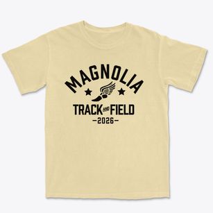 Magnolia Middle School Track and Field Premium Heavyweight T-shirt