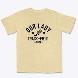 Our Lady Academy Track and Field Premium Heavyweight T-shirt