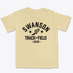 Swanson Elementary School Track and Field Premium Heavyweight T-shirt