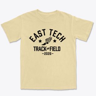 East Career & Technical Academy Track and Field Premium Heavyweight T-shirt