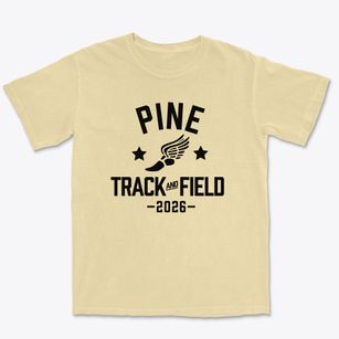 Pine Grove Manor Primary School Track and Field Premium Heavyweight T-shirt