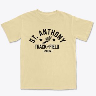 Saint Anthony Of Padua School Track and Field Premium Heavyweight T-shirt