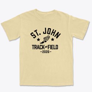 Saint John School Track and Field Premium Heavyweight T-shirt