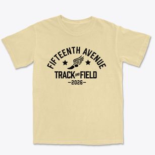 Fifteenth Avenue Elementary School Track and Field Premium Heavyweight T-shirt