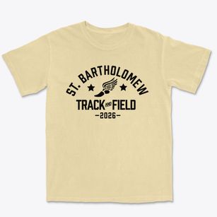 Saint Bartholomew Catholic School Track and Field Premium Heavyweight T-shirt