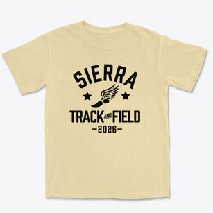 Sierra Middle School Track and Field Premium Heavyweight T-shirt