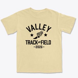 Valley Christian Academy Track and Field Premium Heavyweight T-shirt
