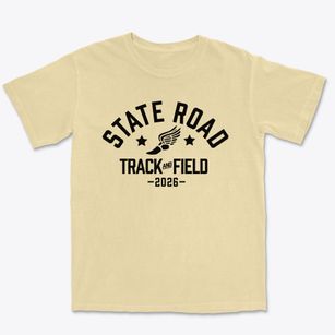 State Road Elementary School Track and Field Premium Heavyweight T-shirt