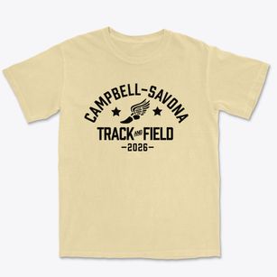 Campbell-savona High School Track and Field Premium Heavyweight T-shirt