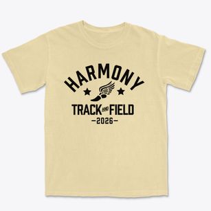 Harmony Christian School Track and Field Premium Heavyweight T-shirt
