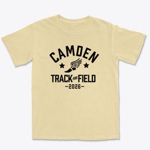 Camden Middle School Track and Field Premium Heavyweight T-shirt