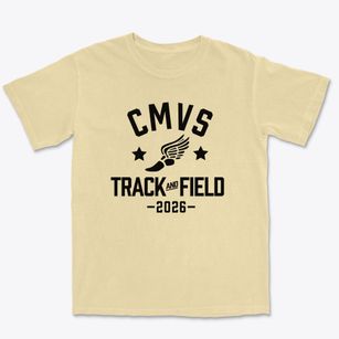 Charlotte Mecklenburg Virtual School Track and Field Premium Heavyweight T-shirt